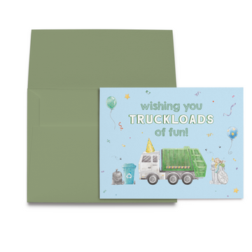 Truckloads of Fun Birthday Card