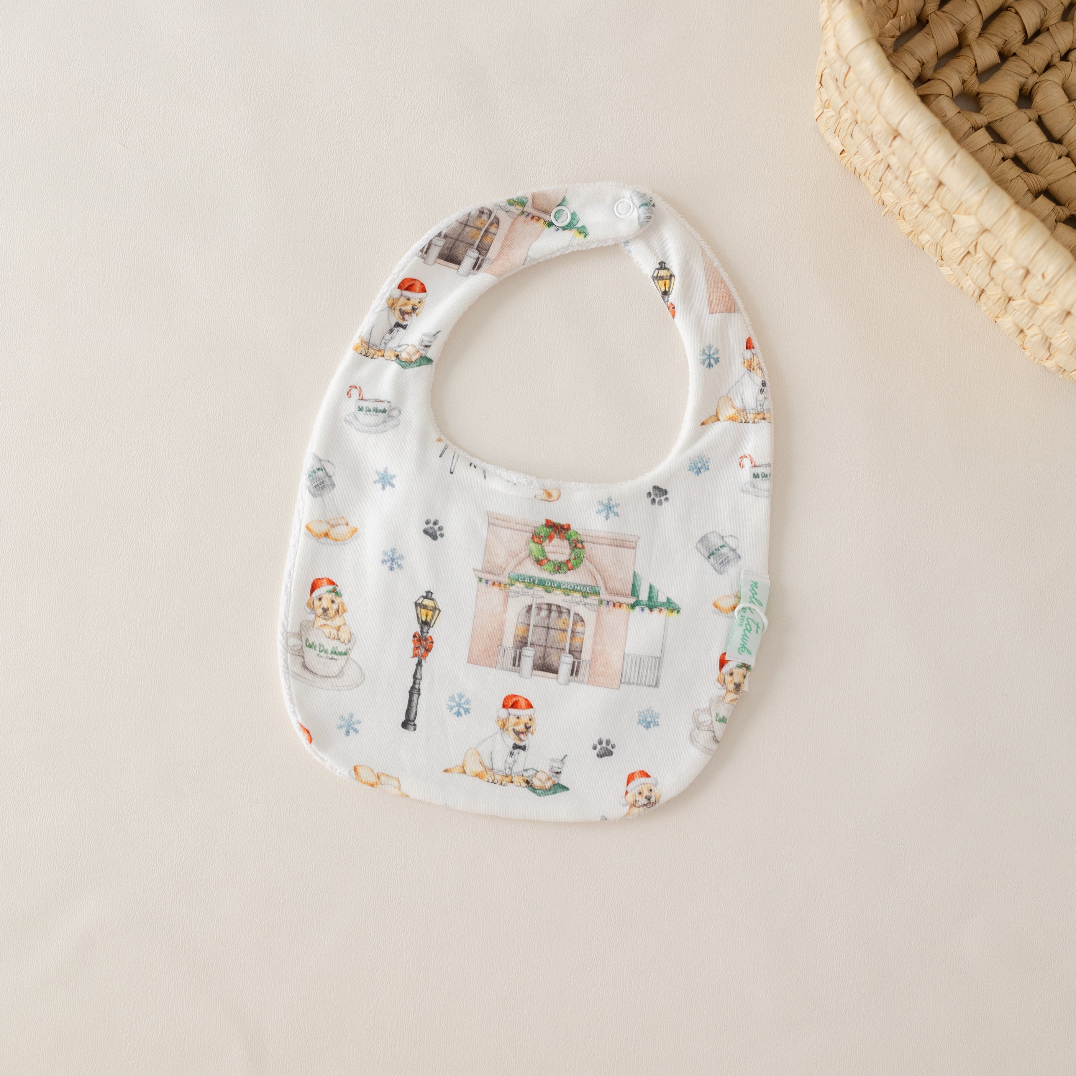 Beignet Holiday Organic Cotton Bib – Nola Tawk1