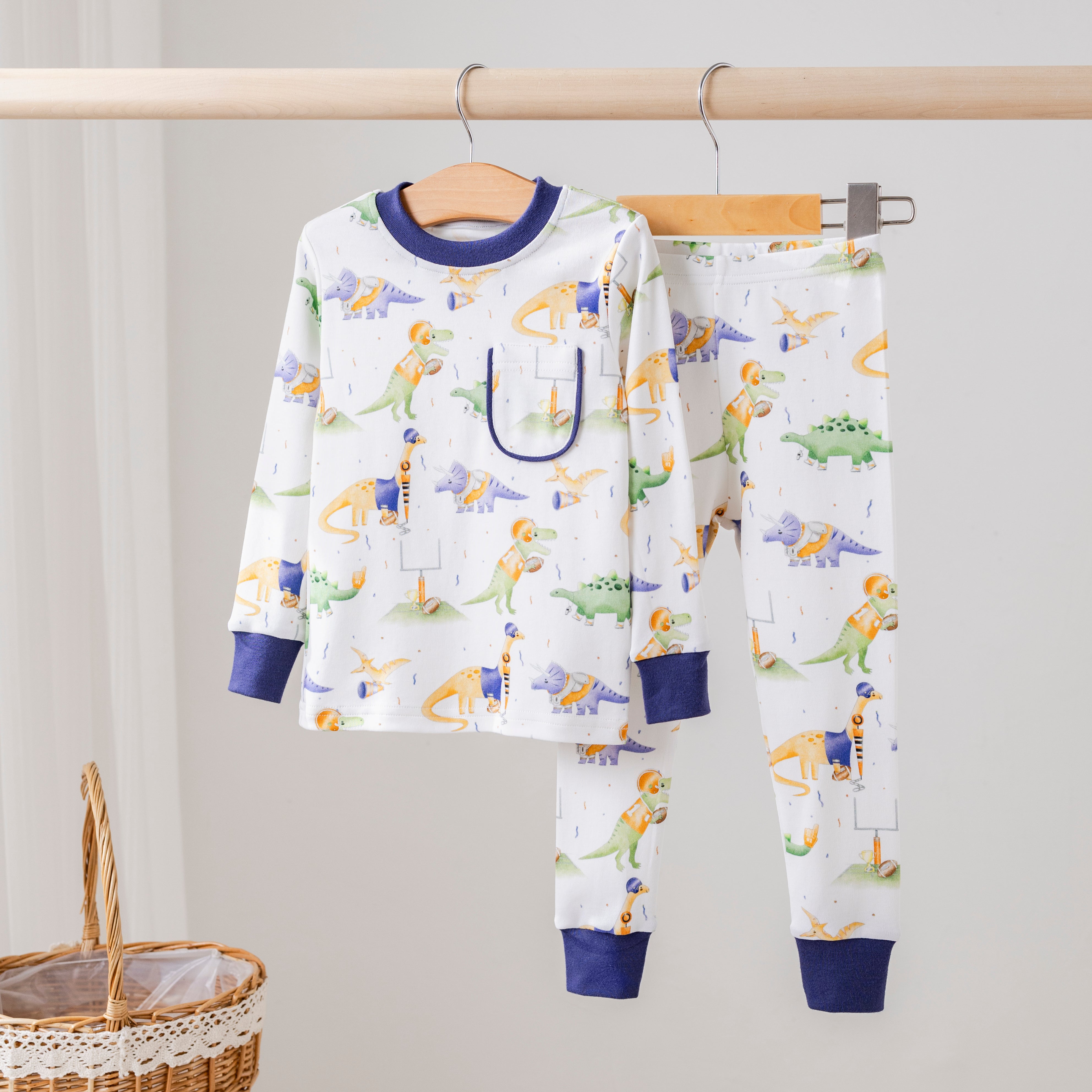 Auburn Dinos All-Stars Organic Cotton Kids Pajamas – Nola Tawk