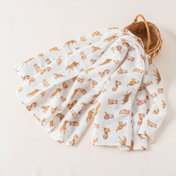 MVC: Alabama Tigers Organic Muslin Blanket