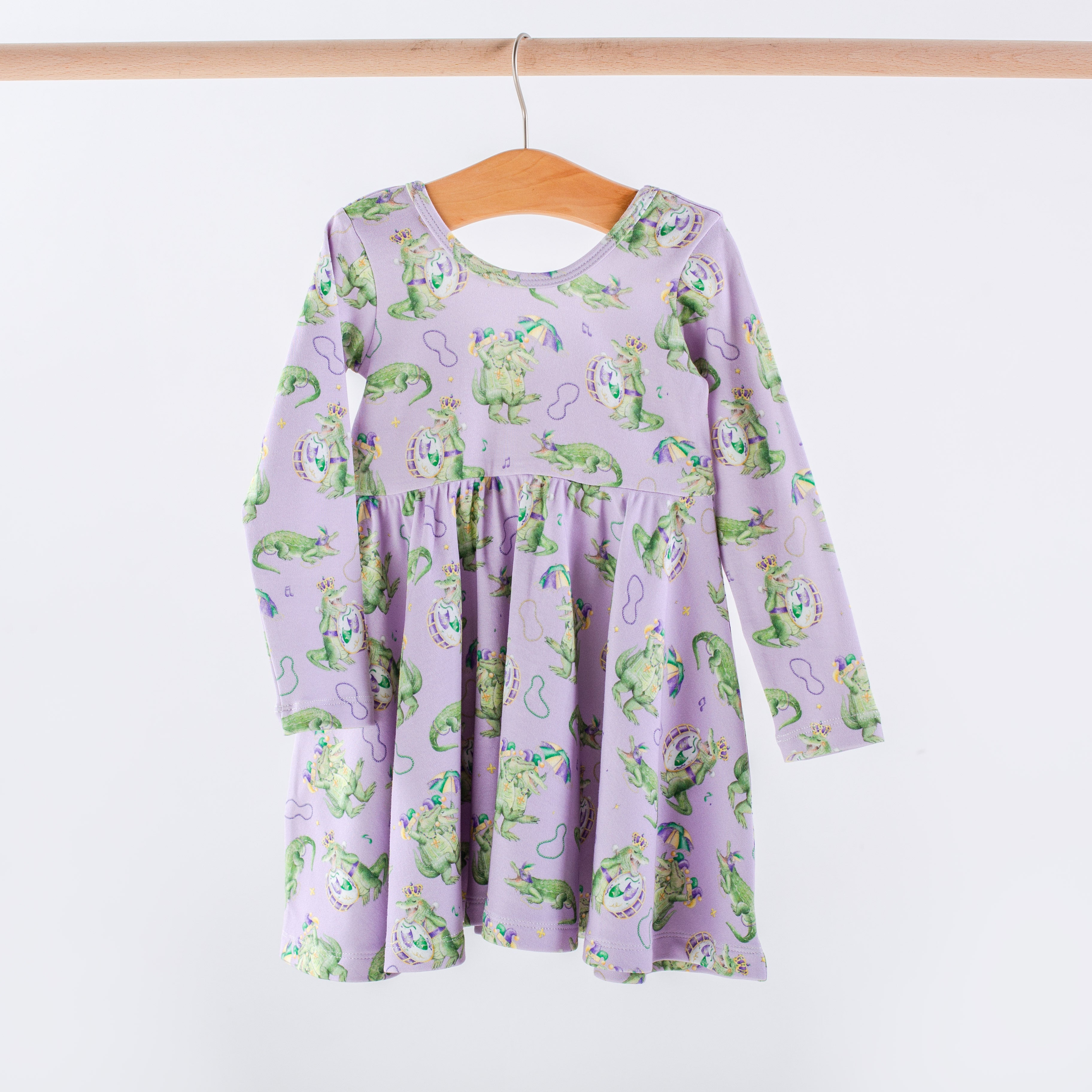 Gator Gras Cotton Twirl Dress – Nola Tawk