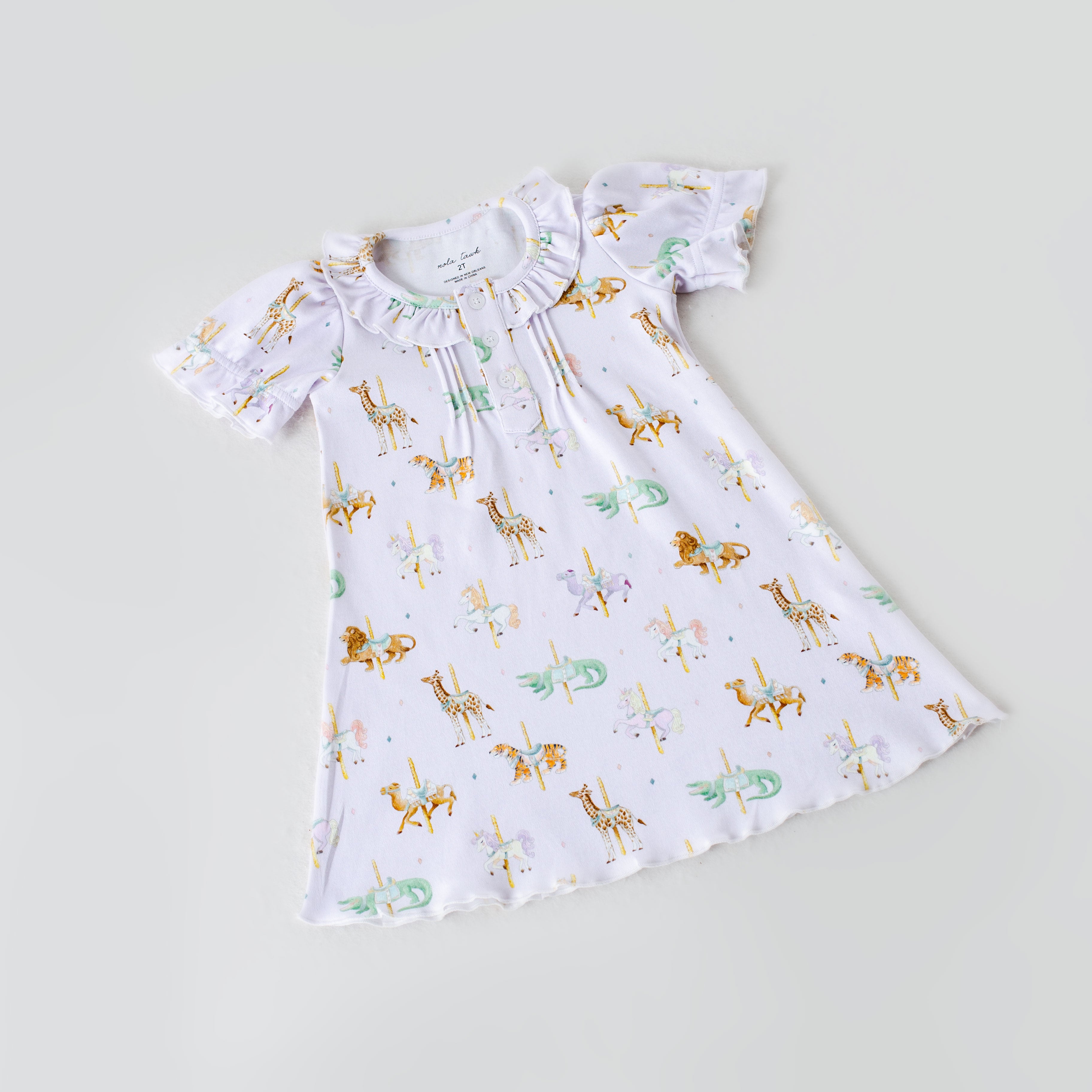 Round & Round We Go Organic Cotton Carousel Play Dress