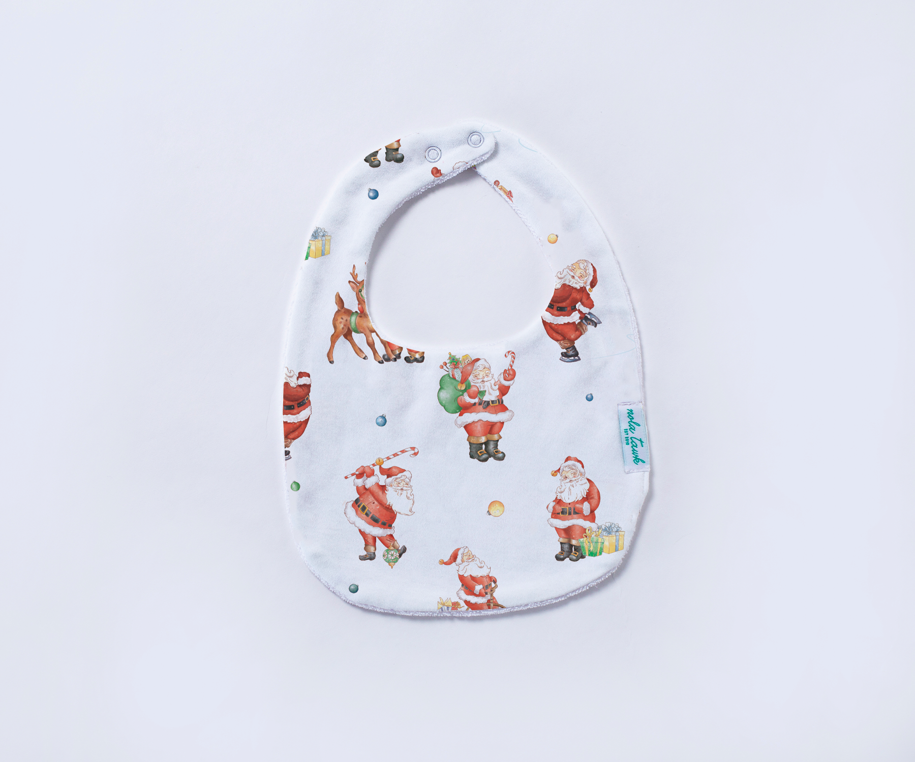 Santa bib hot sale