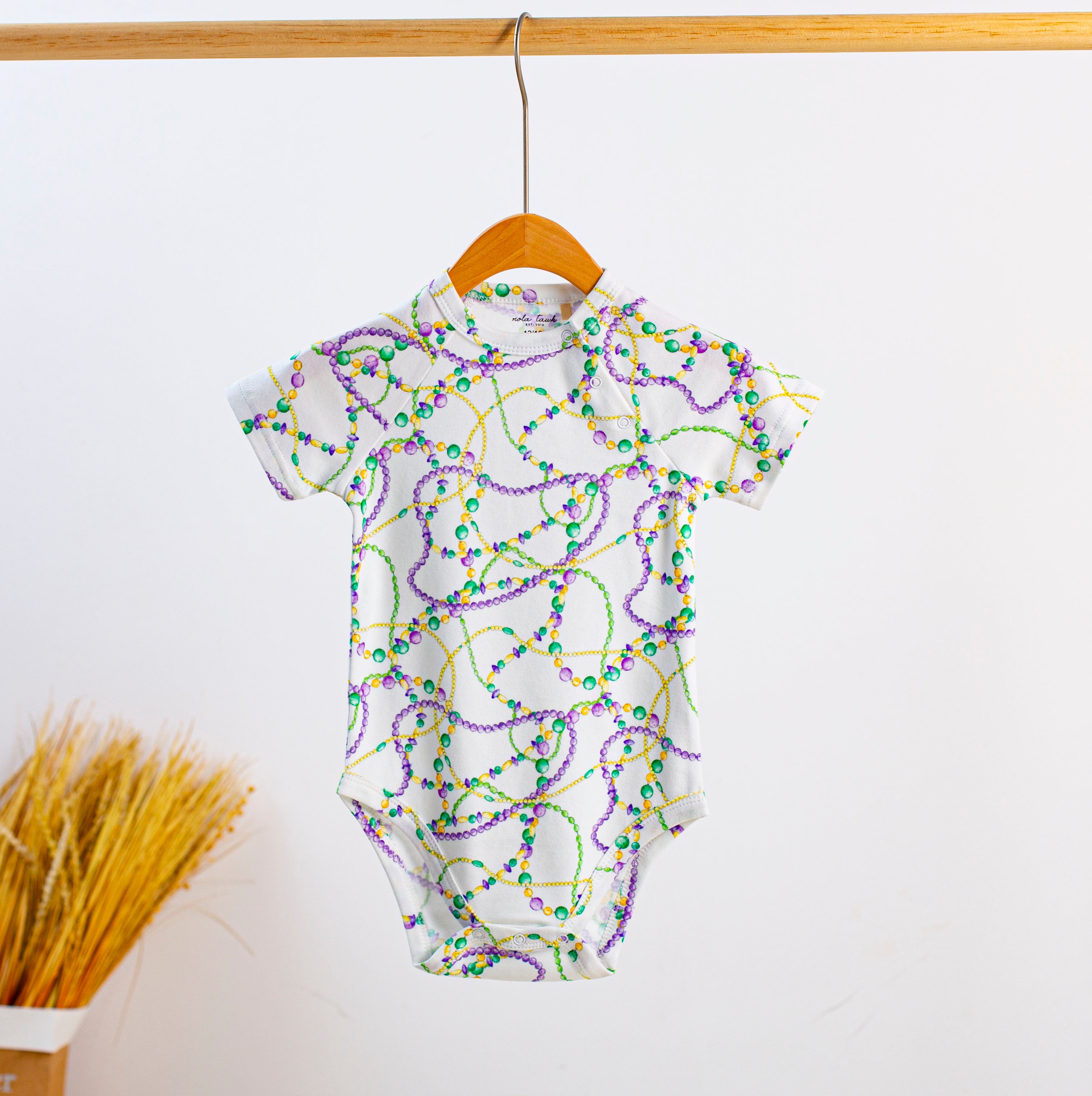 Baby mardi deals gras onesie