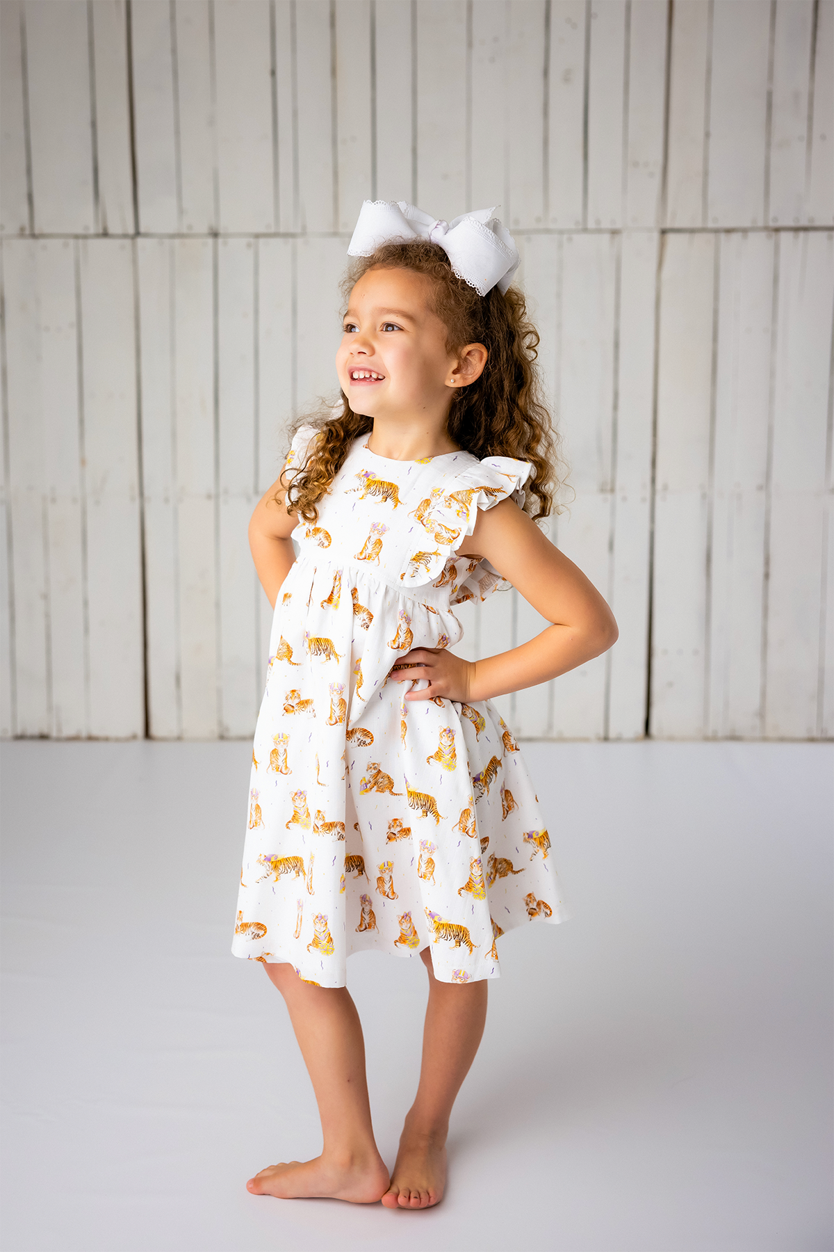 MVC: Louisiana Tigers Organic Muslin Dress for Kids – Nola Tawk