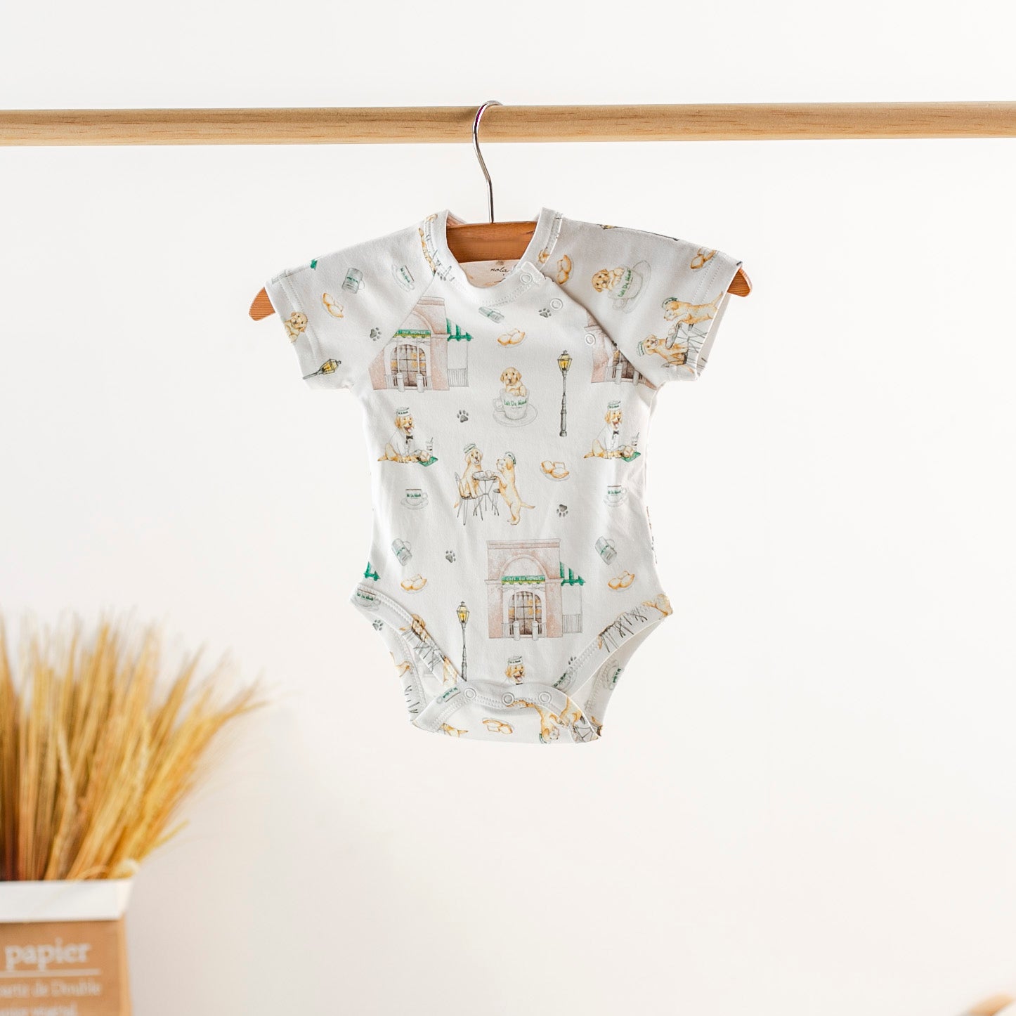 Powdered Sugar and Puppies Organic Cotton Baby Onesie – Nola Tawk