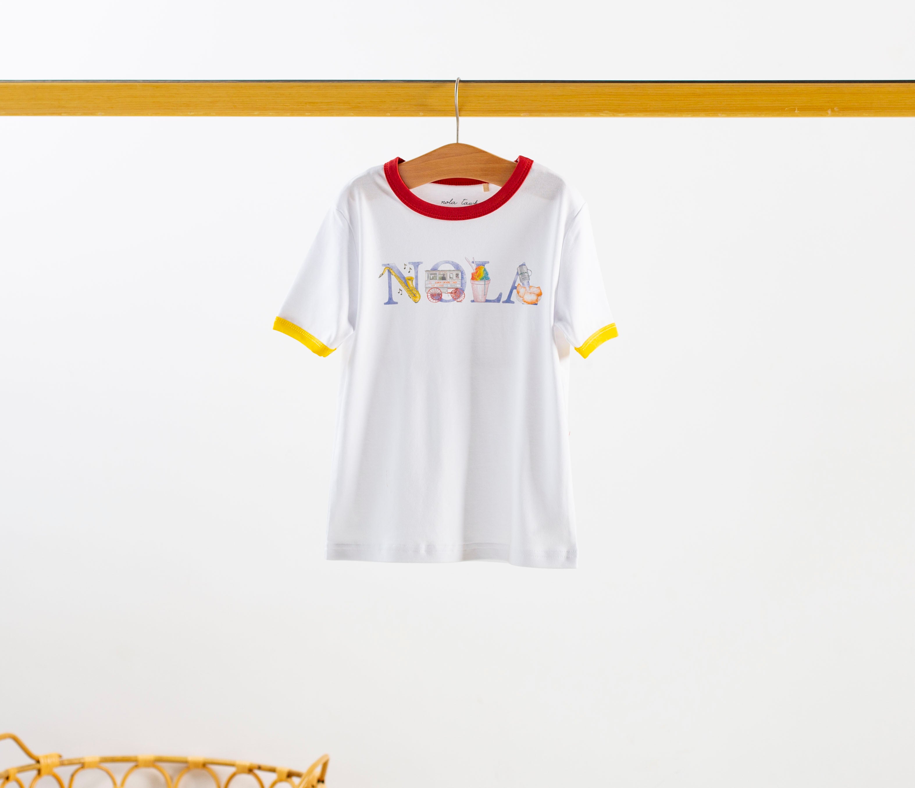 注目ショップ・ブランドのギフト Little NOLA Tawk Nola – Tee Cotton Organic ワンピース