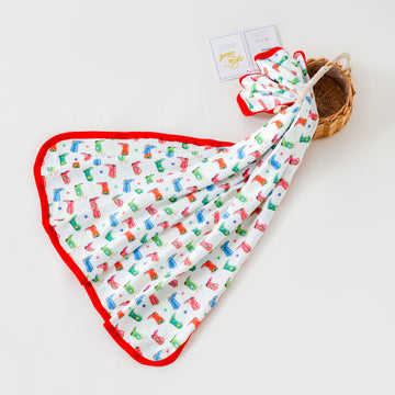 Jingle Boots Organic Cotton Baby Blanket