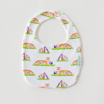 Mascot Mania in Auburn Organic Cotton Baby Bib