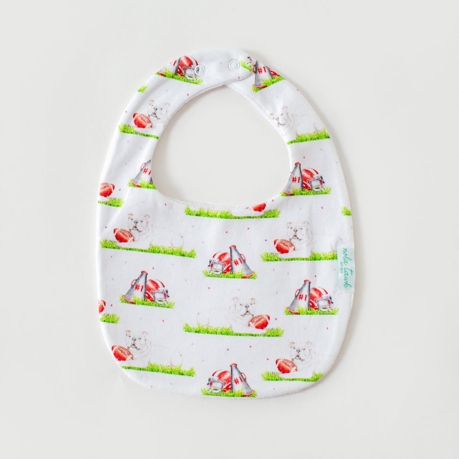 Mascot Mania in Georgia Organic Cotton Baby Bib