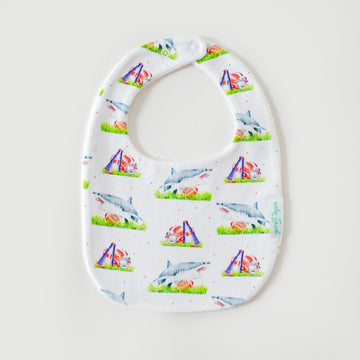 Mascot Mania in Ole Miss Organic Cotton Baby Bib