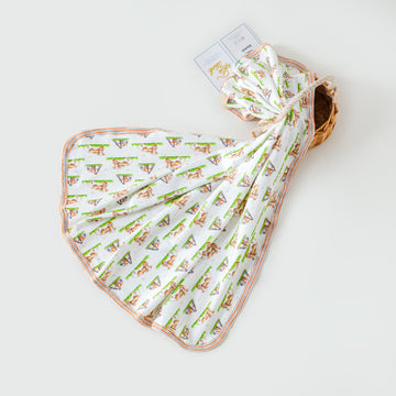 Mascot Mania in Texas Cotton Baby Blanket