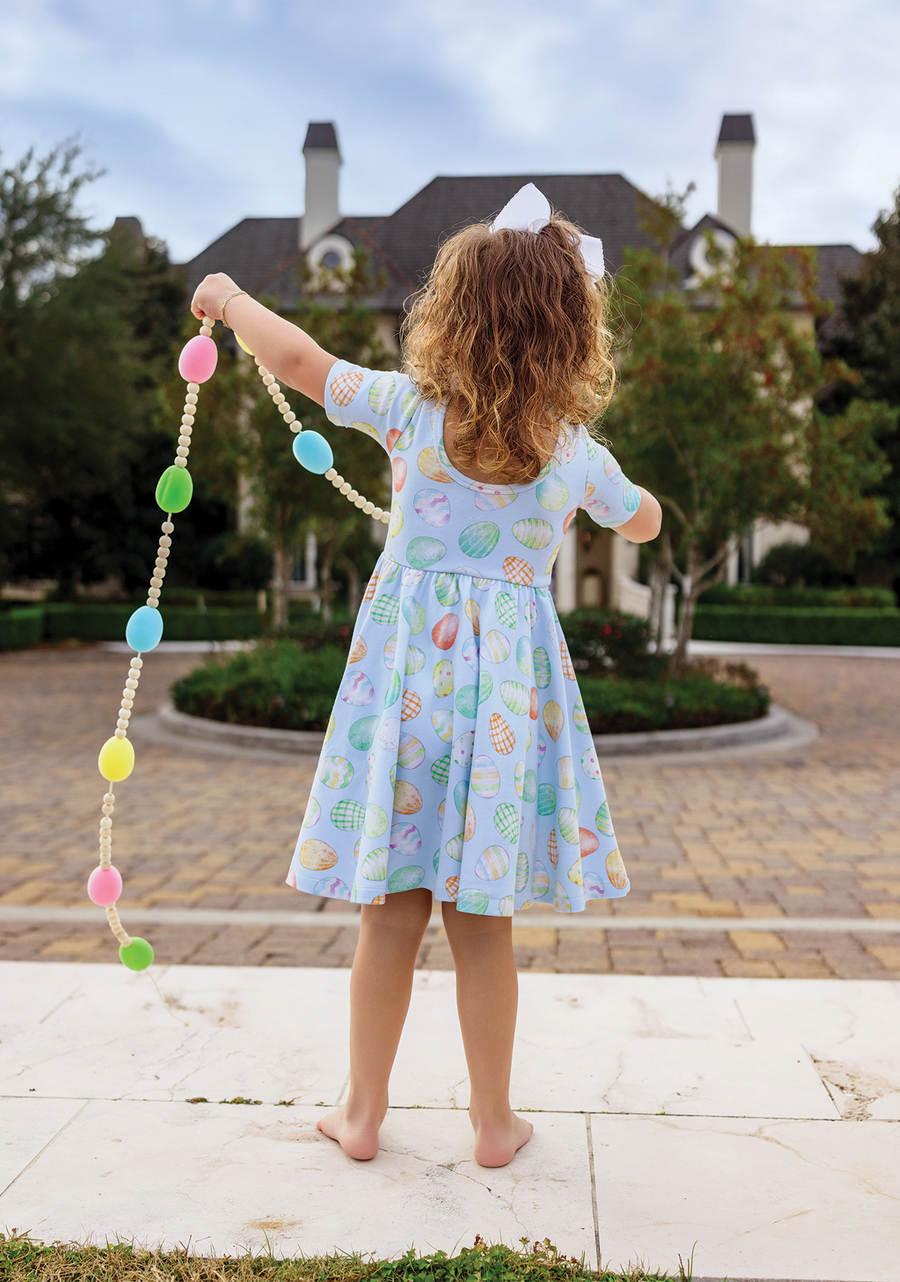 The Hunt is On Easter Cotton Twirl Dress