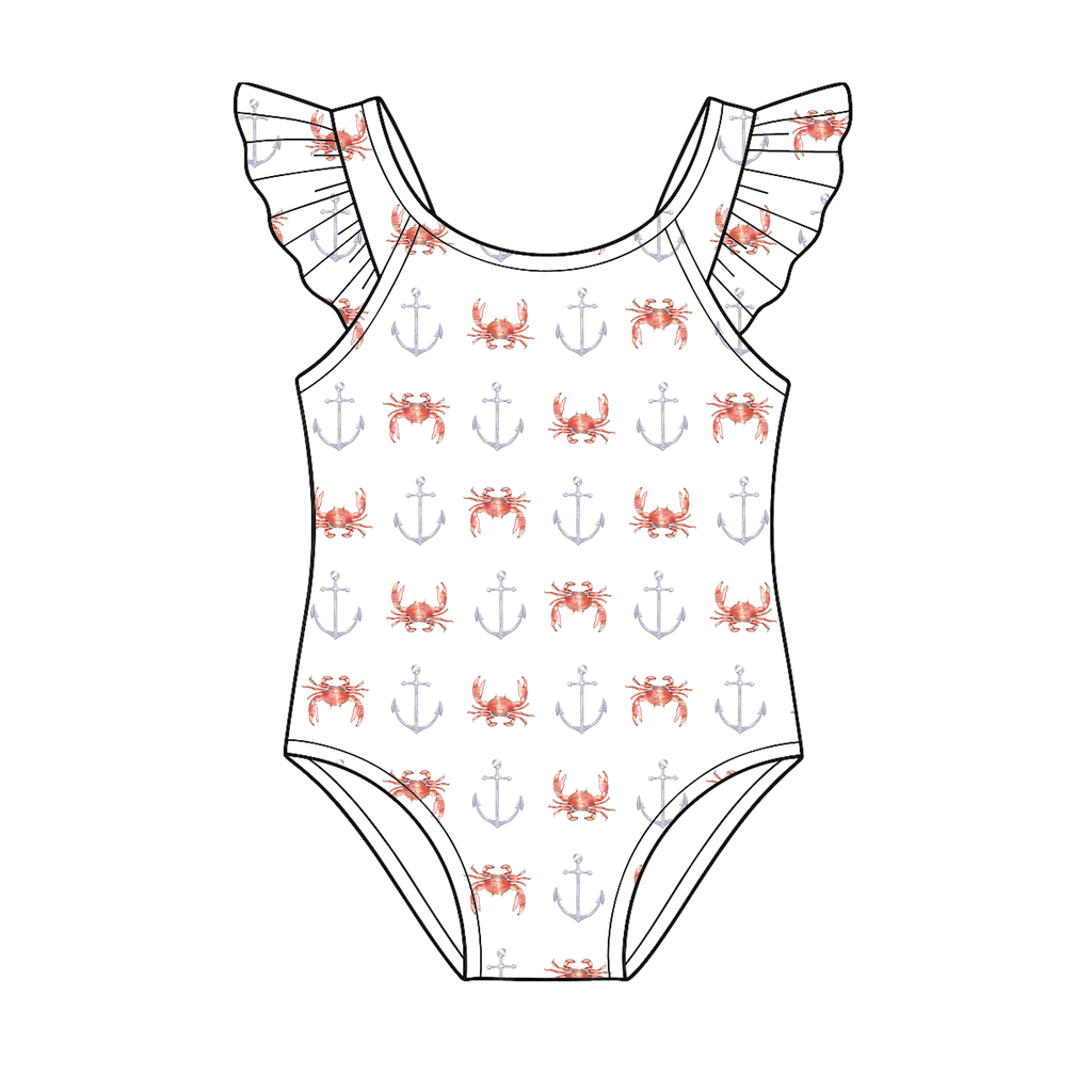 Coastal Catch Girl's One-piece Swimwear (Pre-Order Arriving Spring 2027)
