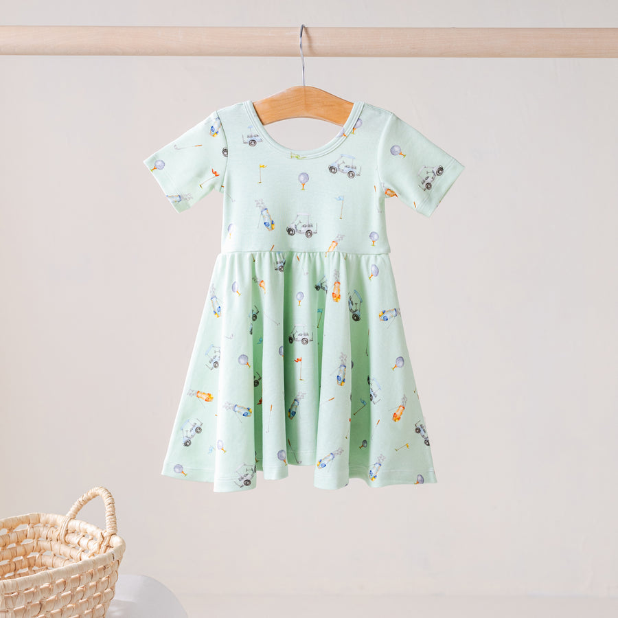 Ace the Day Organic Cotton Dress for Kids (Pre-Order Arriving Spring 2027)