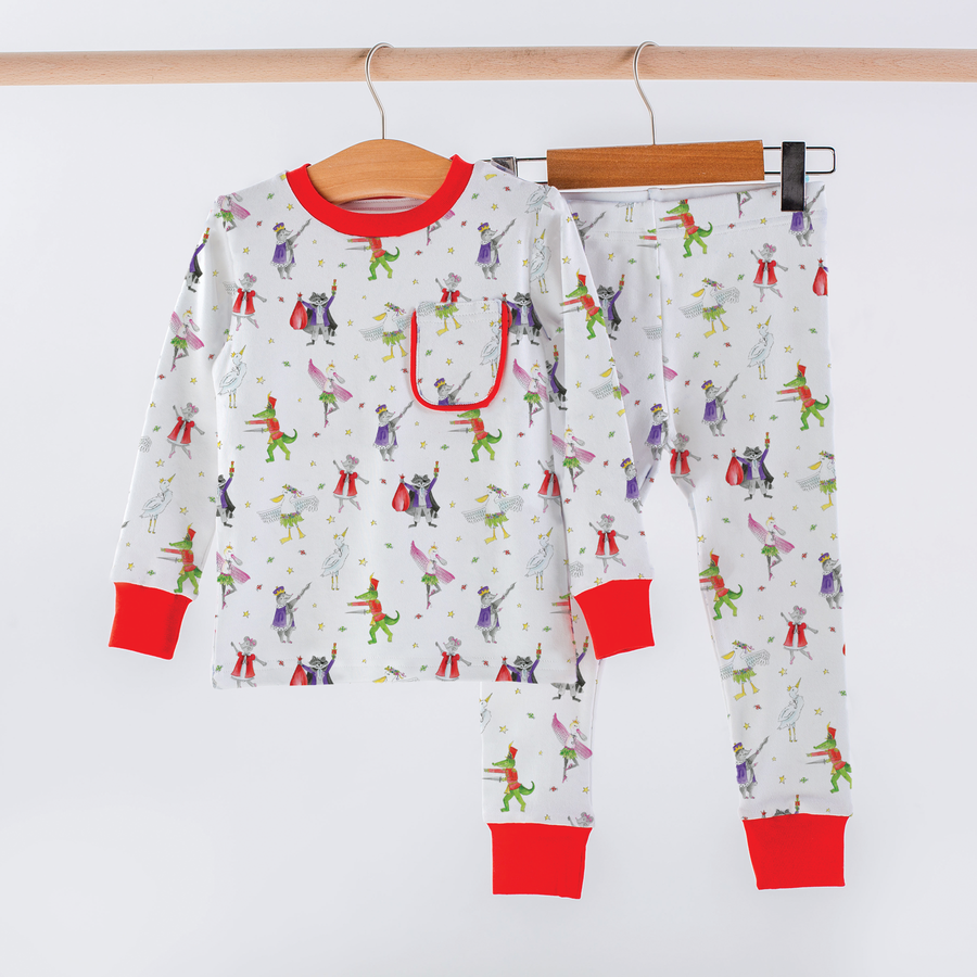 Bayou Nutcracker Cotton Kids Christmas Pajamas