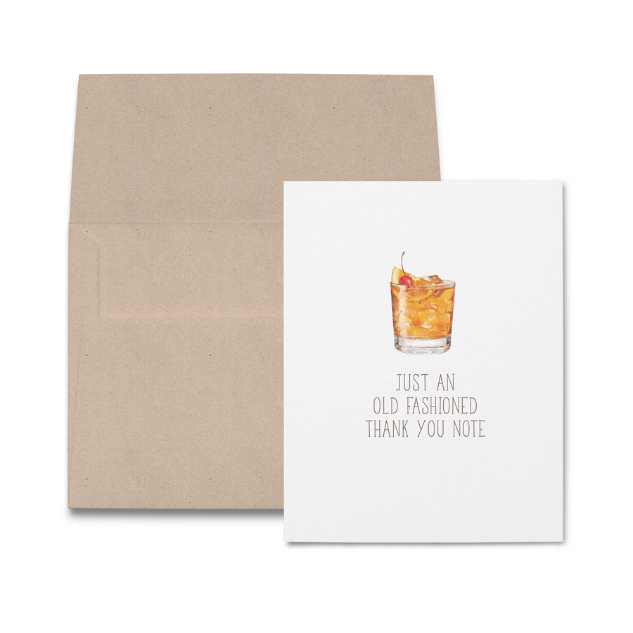 Old Fashioned Thank You Card