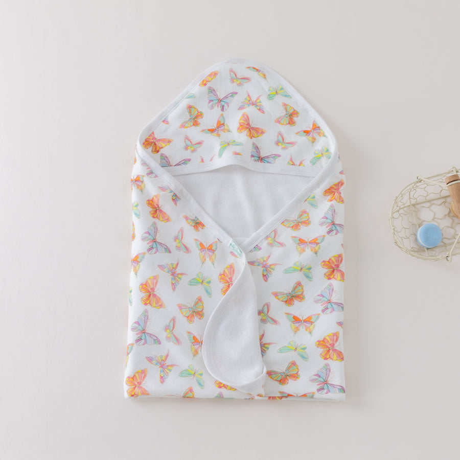 You Give Me Butterflies Hooded Bath Towel