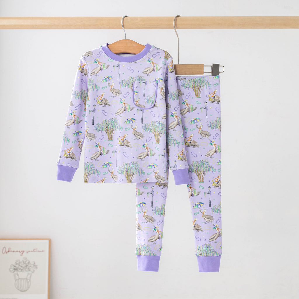 Feathers and Floats Organic Cotton Kids Pajamas