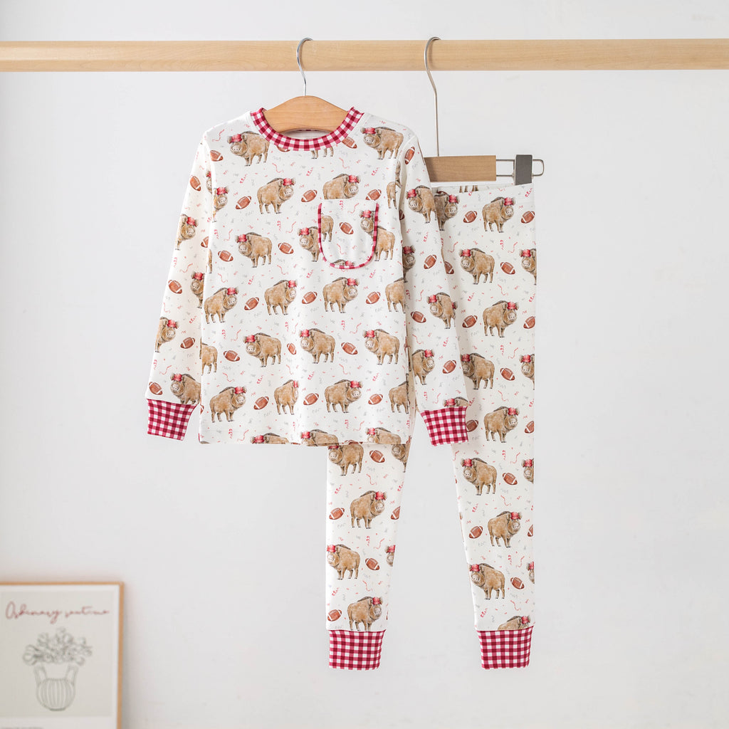 Kickoff in Arkansas Organic Cotton Kids Pajamas