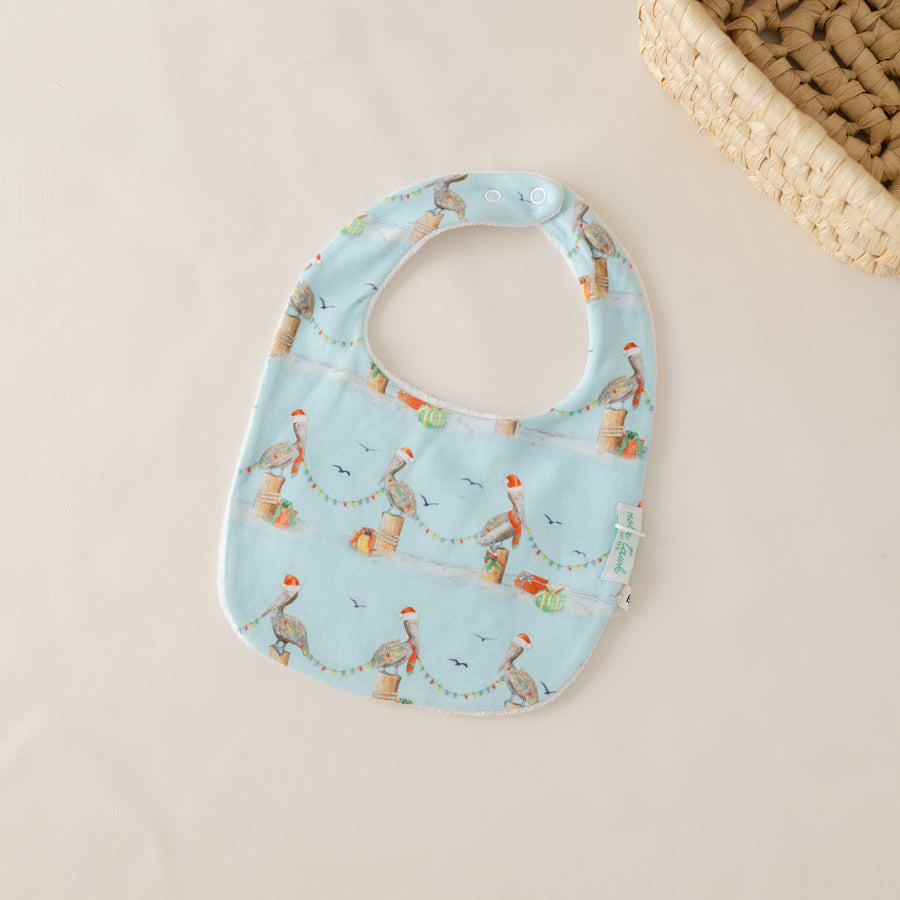 Pelican Wonderland Express Organic Cotton Baby Bib