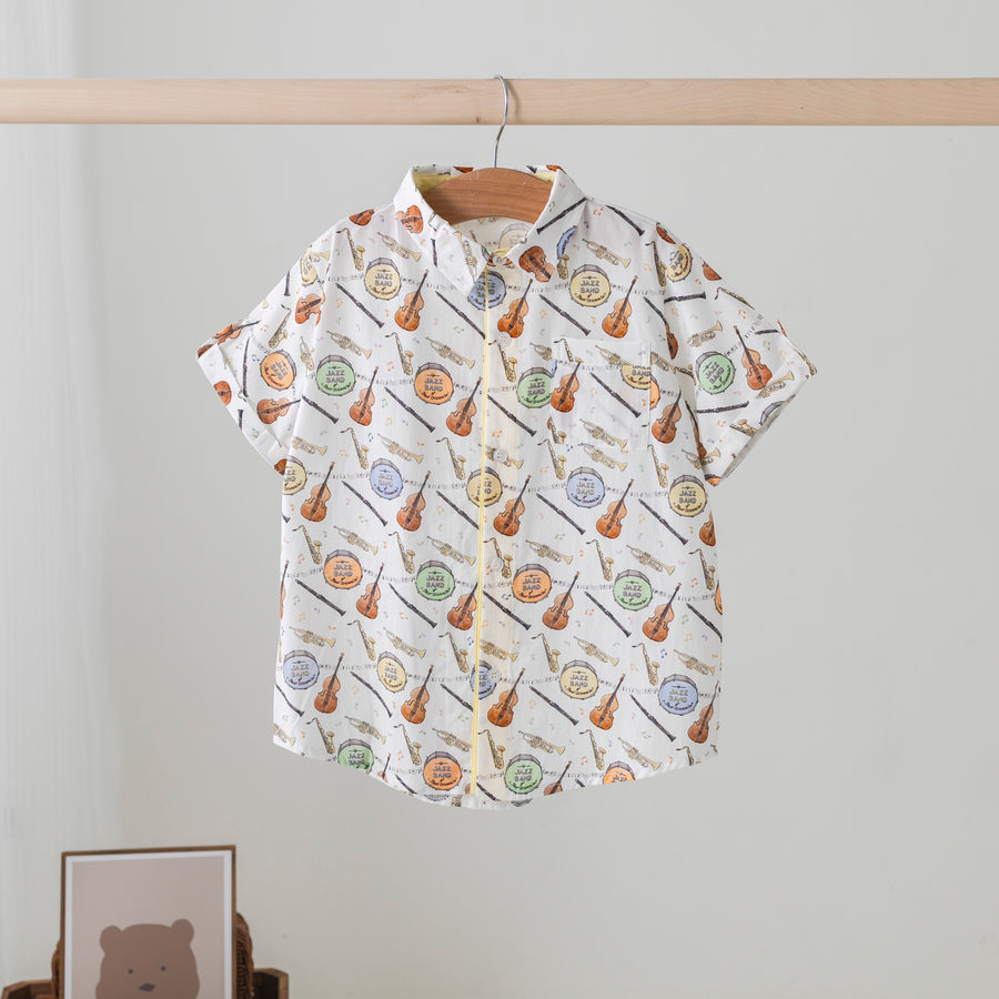 Jazz Festin' Short Sleeve Collared Shirt (Pre-order ArrivingSpring 2025)