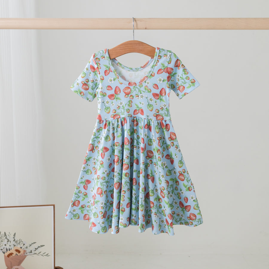 Strawberry Fields Cotton Twirl Dress (Pre-Order Arriving Spring 2025)