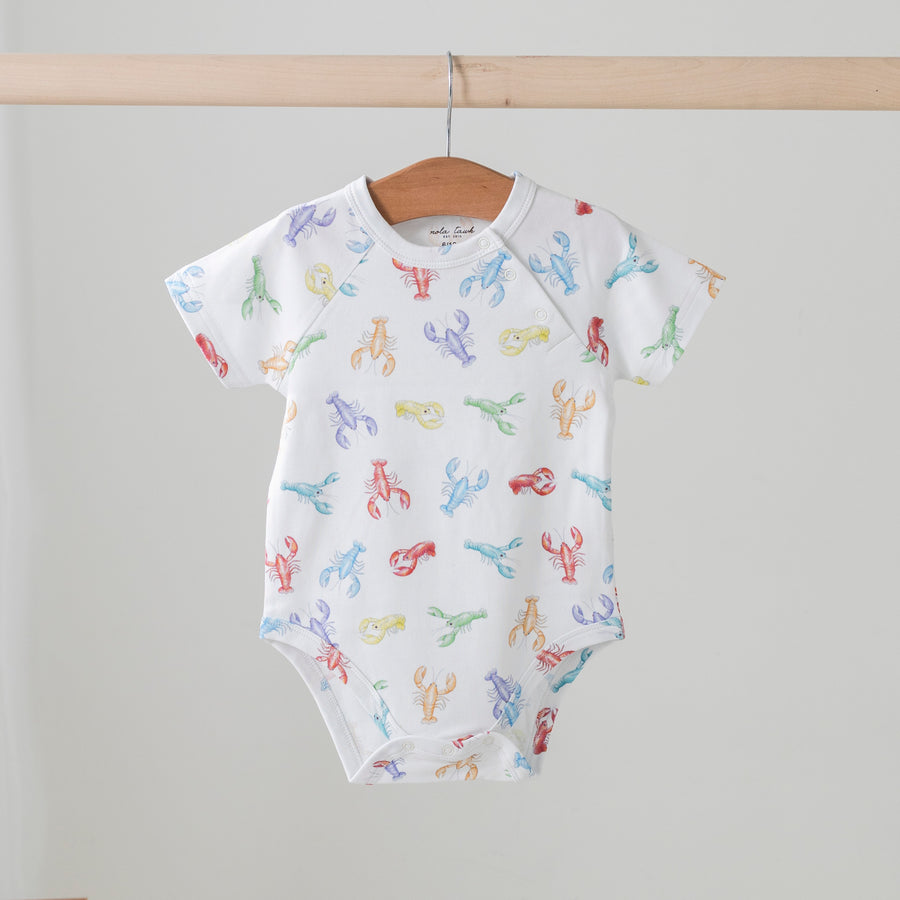 Colorful Claws Crawfish Organic Cotton Onesie (Pre-Order Arriving Spring 2025)