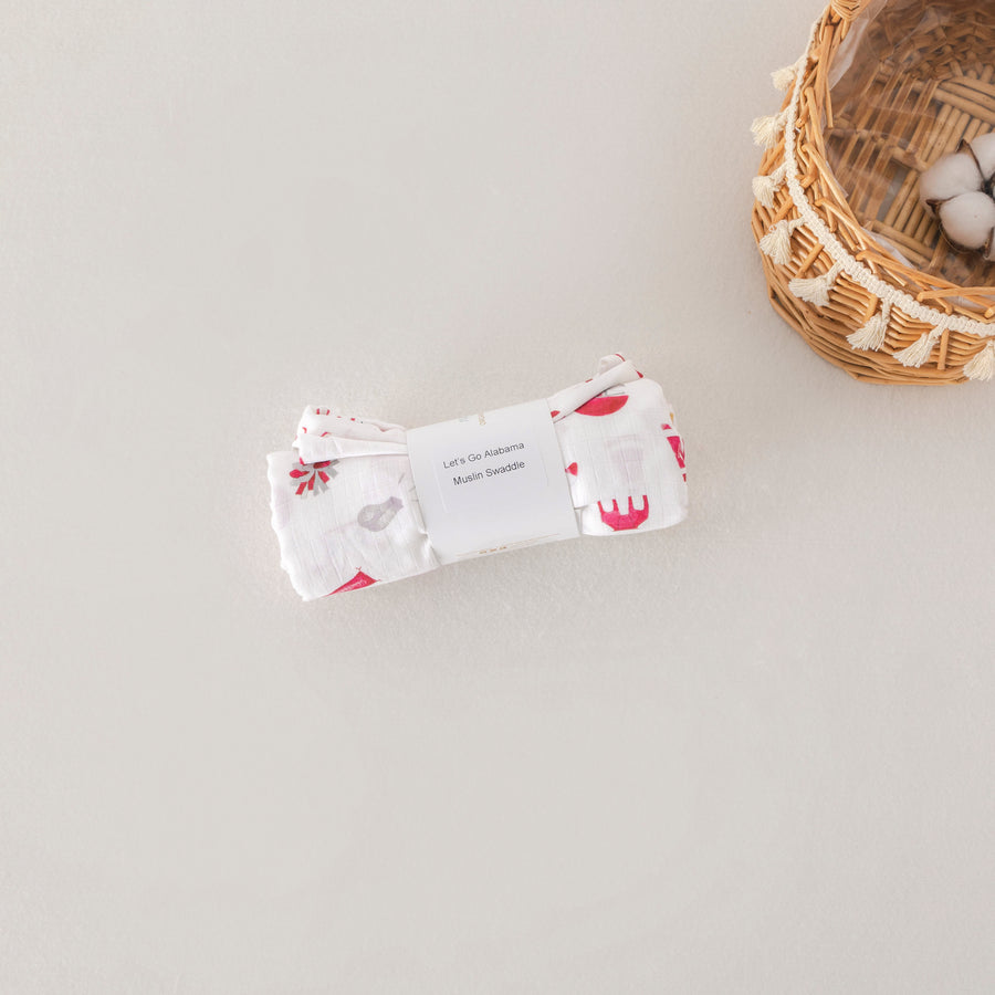 Let's Go Alabama Tigers Organic Muslin Blanket