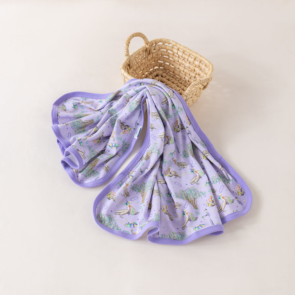 Feathers & Floats Organic Cotton Swaddle Blanket