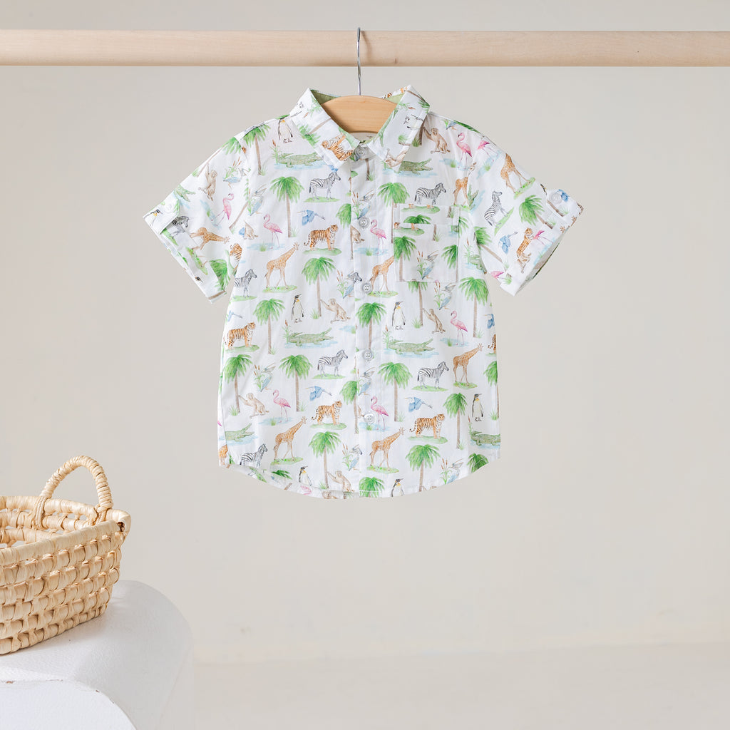 Go Wild Short Sleeve Collared Shirt