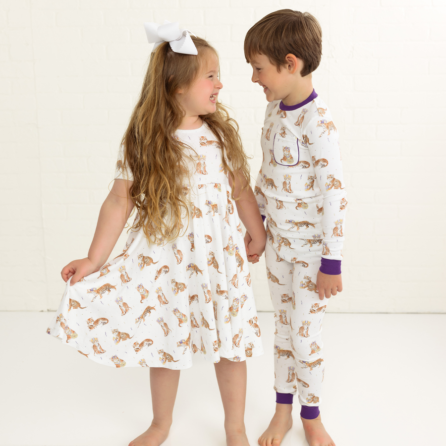Louisiana's Most Valuable Cub Organic Cotton Twirl Dress