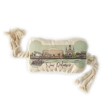 New Orleans Skyline Dog Rope Toy