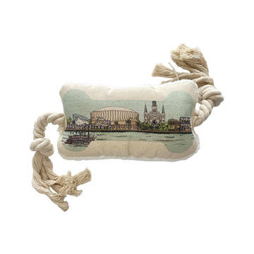 New Orleans Skyline Dog Rope Toy (No Text)