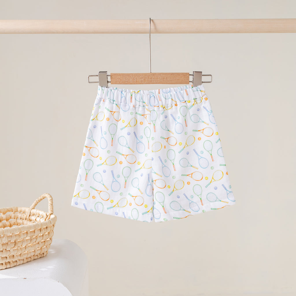 Game, Set, Match Organic Muslin Shorts (Pre-Order Arriving Spring 2027)