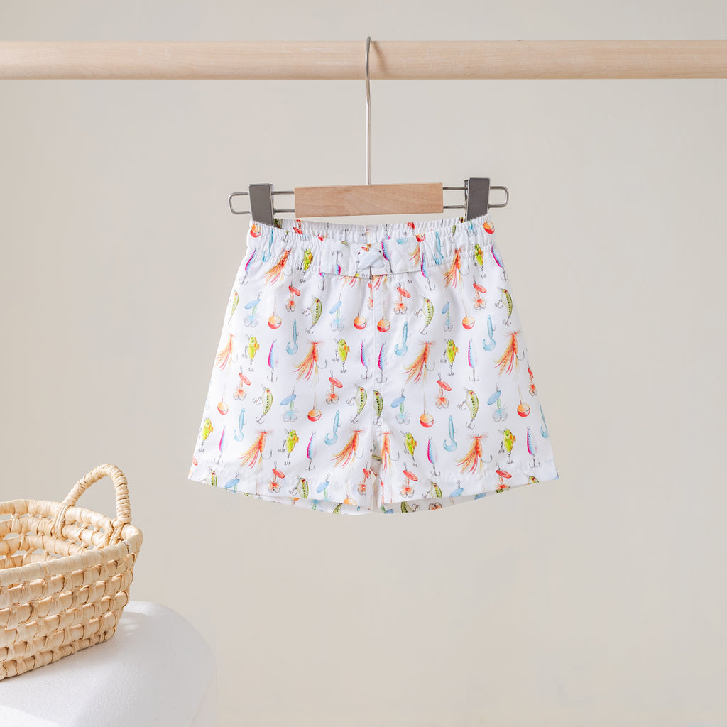 Hooked on You Boy's Swim Trunks (Pre-Order Arriving Spring 2027)