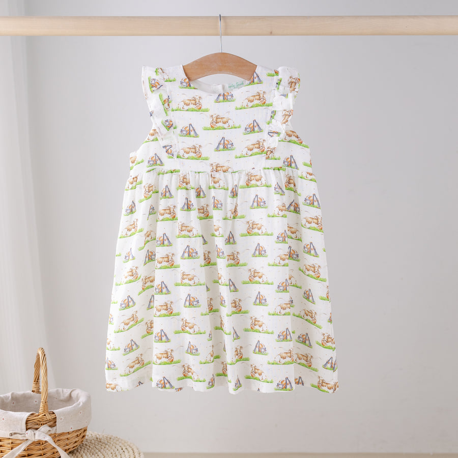 Mascot Mania in Texas Organic Muslin Dress (Pre-Order Arriving Spring 2026)