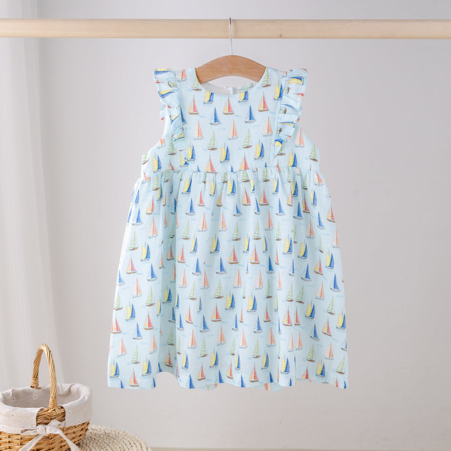 Sea You Soon Organic Muslin Dress (Pre-Order Arriving Spring 2026)