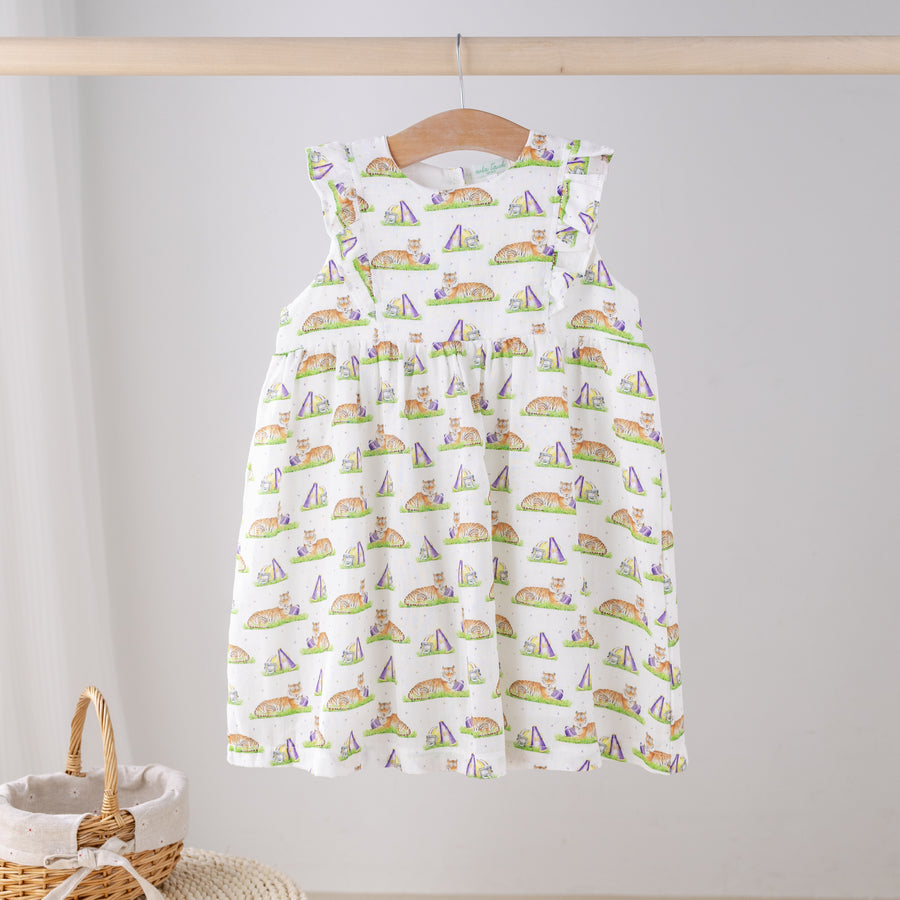 Mascot Mania in Louisiana Organic Muslin Dress (Pre-Order Arriving Spring 2026)