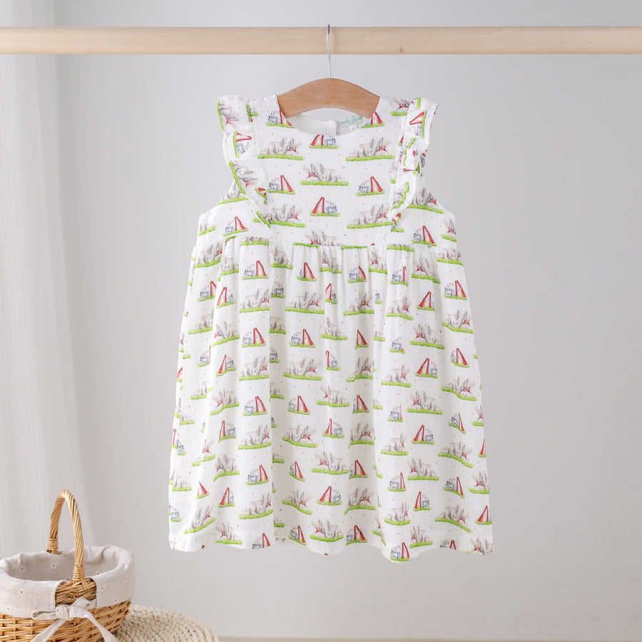 Mascot Mania in Alabama Organic Muslin Dress (Pre-Order Arriving Spring 2026)