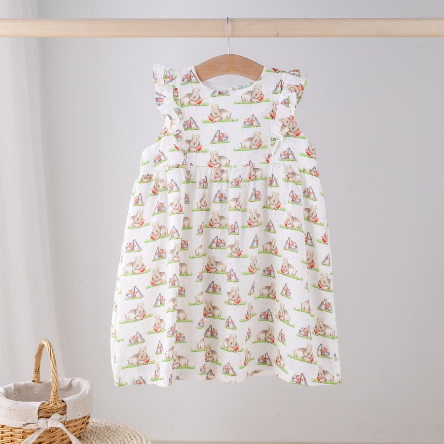 Mascot Mania in Arkansas Organic Muslin Dress (Pre-Order Arriving Spring 2026)