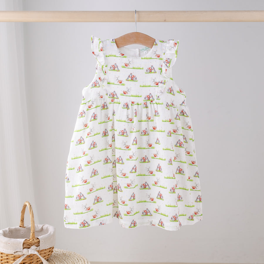 Mascot Mania in Georgia Organic Muslin Dress (Pre-Order Arriving Spring 2026)