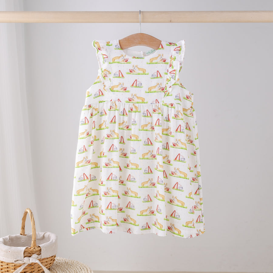 Mascot Mania in Mississippi Organic Muslin Dress (Pre-Order Arriving Spring 2026)