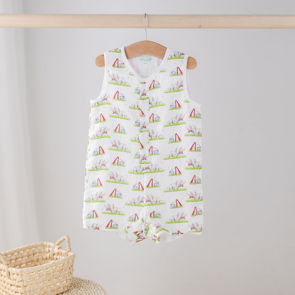 Mascot Mania in Alabama Organic Muslin Shortall