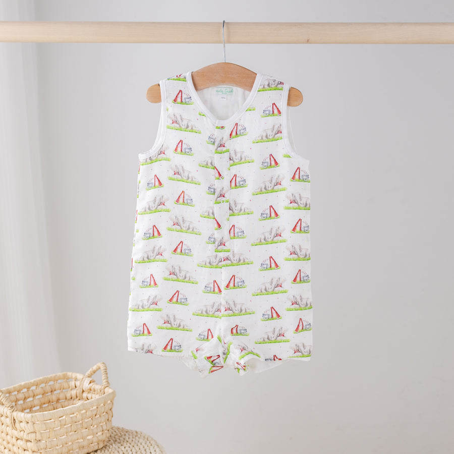 Mascot Mania in Alabama Organic Muslin Shortall (Pre-Order Arriving Spring 2026)
