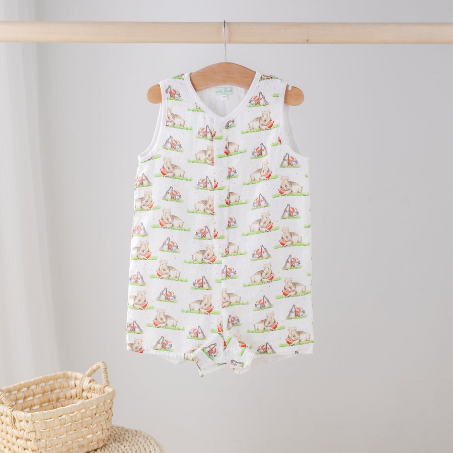 Mascot Mania in Arkansas Organic Muslin Shortall (Pre-Order Arriving Spring 2026)