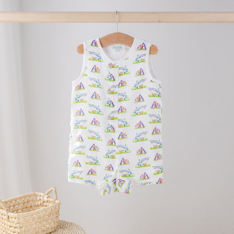 Mascot Mania in Ole Miss Organic Muslin Shortall (Pre-Order Arriving Spring 2026)