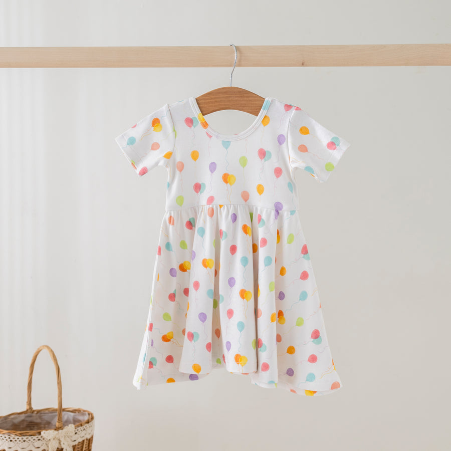 Up, Up, & Away Organic Cotton Dress for Kids