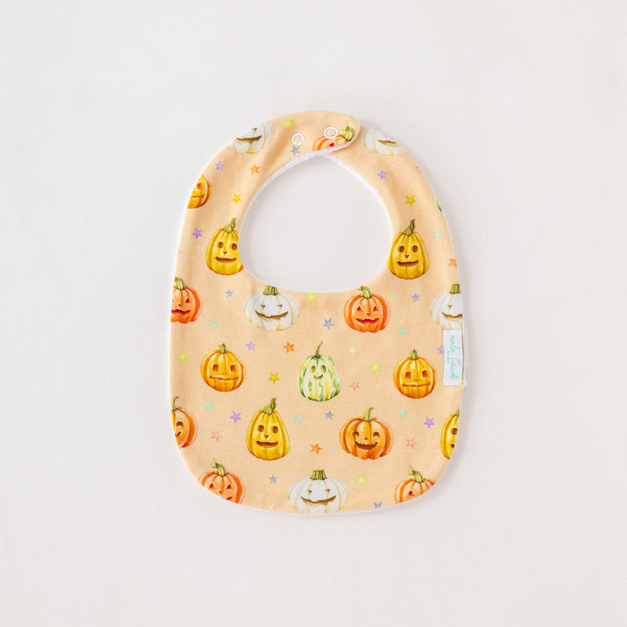 Pumpkin Pals Organic Cotton Bib (Pre-Order Arriving Fall 2025)