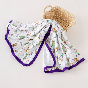 Zoo Krewe Organic Cotton Swaddle Blanket (Pre-Order Arriving Fall 2025)